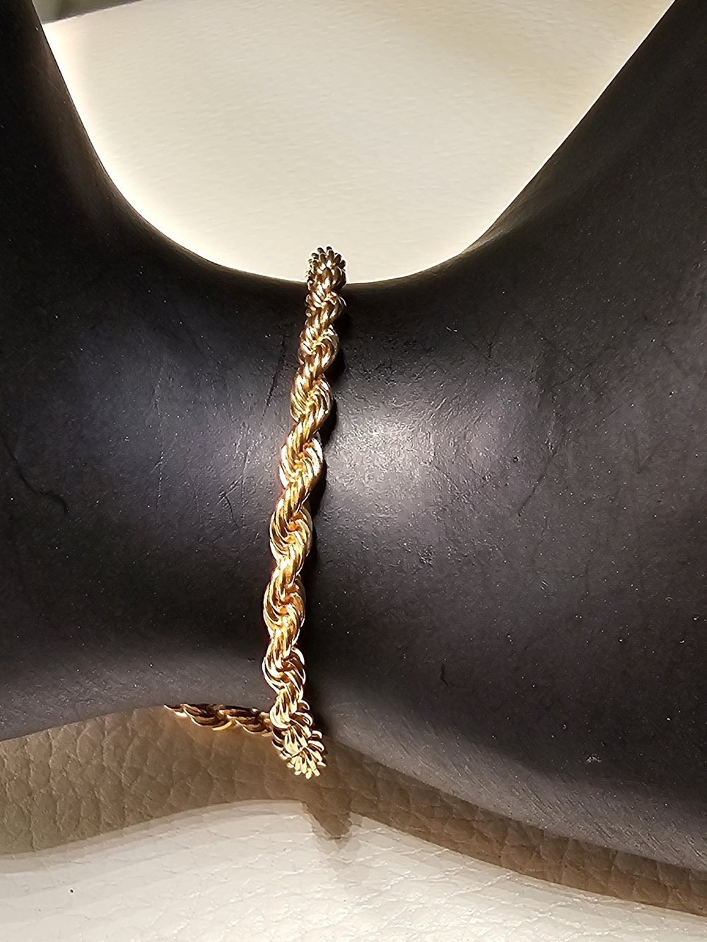 Gold Rope Chain Bracelet - Women's Fashion Jewelry